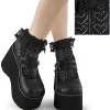 Heart Net Ruffle Sock^Demonia Cult Cheap