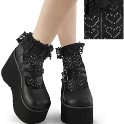Heart Net Ruffle Sock^Demonia Cult Cheap