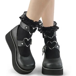 Ruffle Lace Sock^Demonia Cult Discount