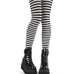 Striped Pantyhose^Demonia Cult Outlet